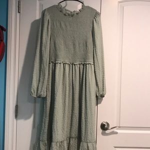Stevie Hender NWOT midi sage green dress